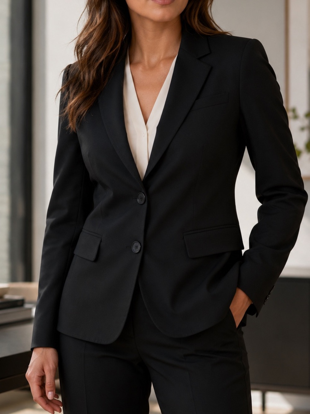 Brooks Brothers Italian Wool Blazer Size 4 Black Lined Tailored Classic Fit